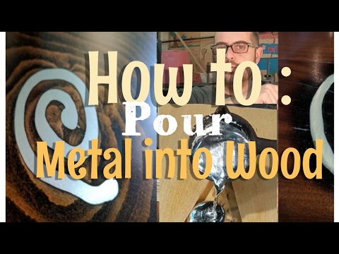 How to Pour Metal Into Wood | Crazy DIY. #popularmmos #playbutton