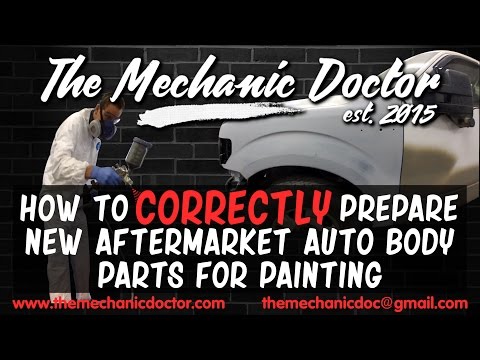 How to Prepare Any New Aftermarket Auto Body Parts for Painting