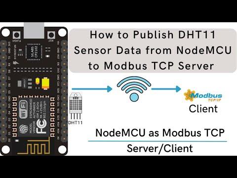 How to Publish DHT11 Sensor Data from NodeMCU to Modbus TCP Server | NodeMCU | Modbus TCP | DHT 11 |