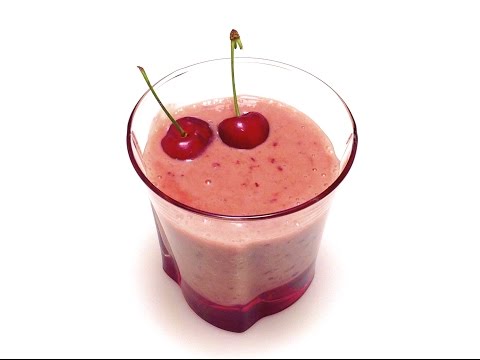 How to Quickly Make a Cherry Smoothie (HD)