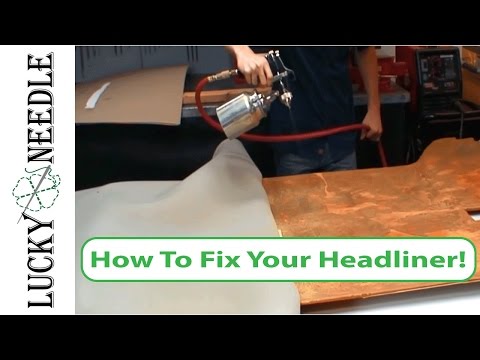 How to Recover Your Headliner -  Fix a Sagging Headliner - Car Headliner Repair