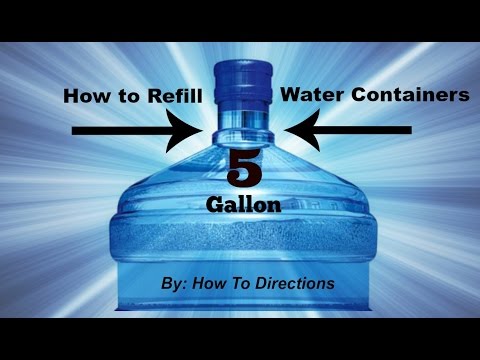 How to Refill (Primo) 5 Gallon Water Containers