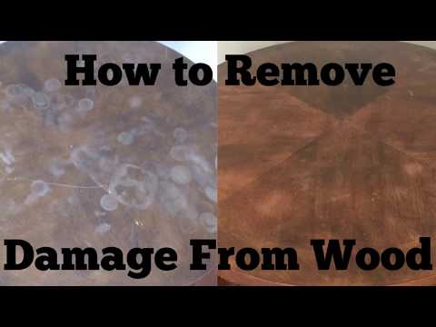 How to Remove Heat and Water Damage From Wood Furniture