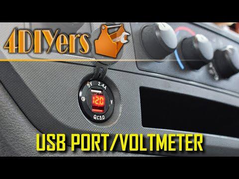 How to Replace a 12v Cigarette Lighter Socket with a USB Charger Port and Voltmeter