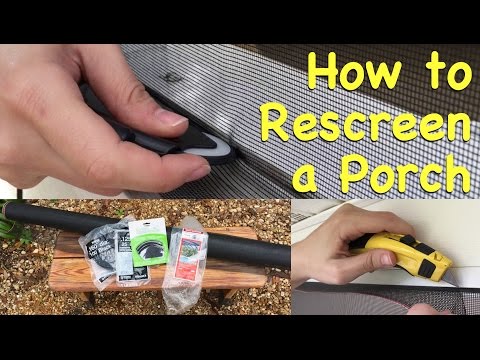 How to Rescreen a Porch