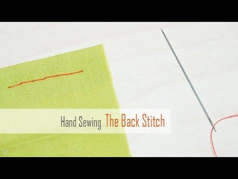 How to Sew: Backstitch by Hand | Sewing Basics for Beginners | Easy &amp; Strong Stitch