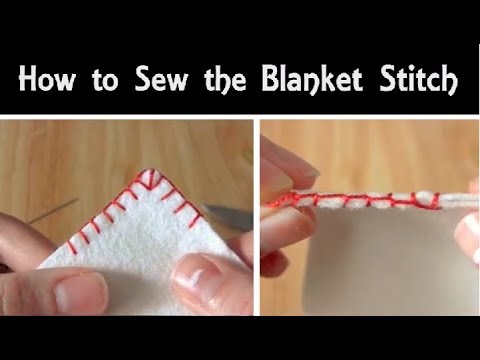 How to Sew: The Blanket Stitch | Hand Sewing Tutorial for Beginners | Corner Stitching