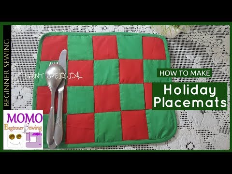 How to Sew Holiday Table Placemats - EVENT SPECIAL