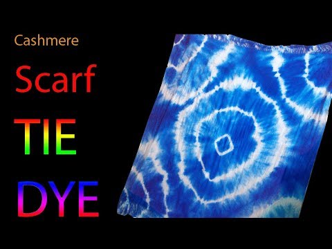 How to Tie Dye Cashmere, Silk, Cotton etc. scarves