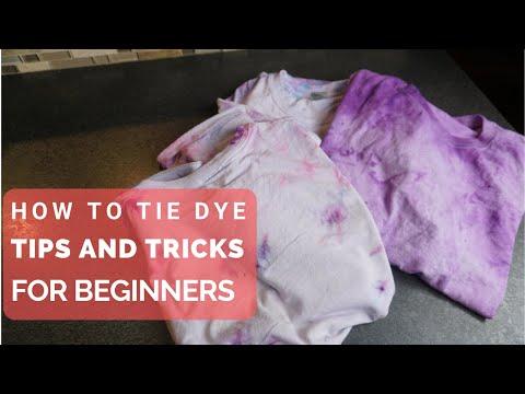 How to Tie Dye Tips and Tricks for Beginners