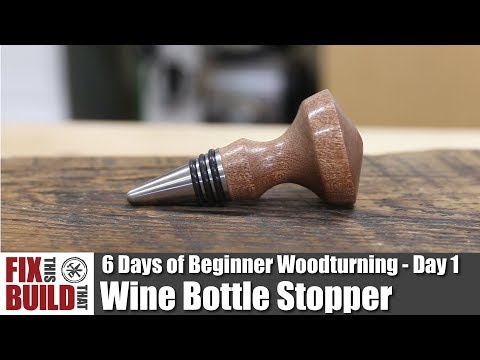 How to Turn a Bottle Stopper | 6 Days of Beginner Woodturning - Day 1