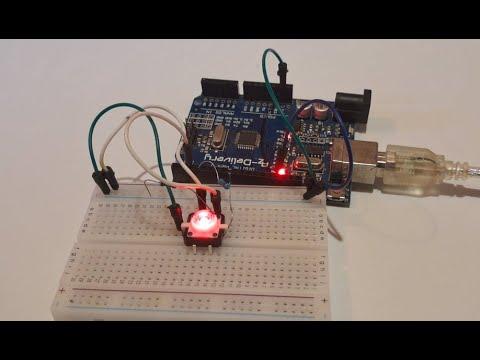 How to Use LED Tactile Button Using Visuino &amp; Arduino