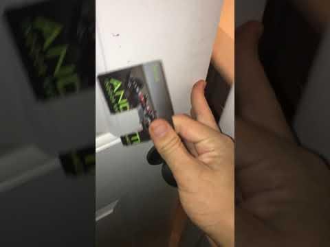 How to Use a Cut Card to Open a Locked Door