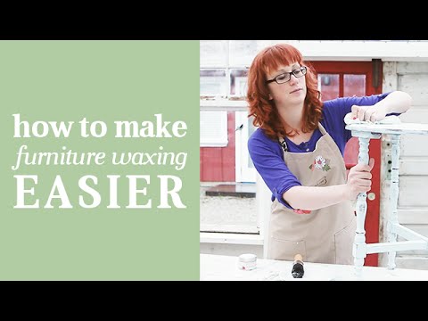 How to Wax Furniture: Making Wax Easier to Work With | Country Chic Paint Natural Wax