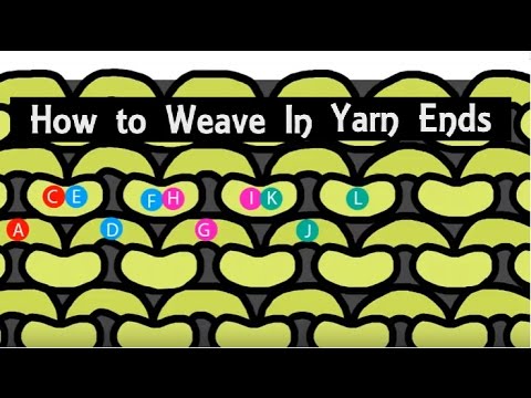 How to Weave in Yarn Tails | Beginner Knitting Lesson | Weaving in Yarn Ends