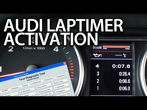 How to activate Audi laptimer, oil temp,. boost gauge (A3 A4 A5 A6 A7 A8 Q3 Q5 Q7) VCDS VAG-COM