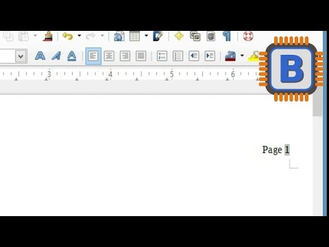 How to add page numbering in LibreOffice Writer