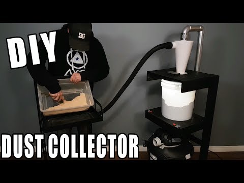 How to build : DIY Cyclone Dust Collector Cart