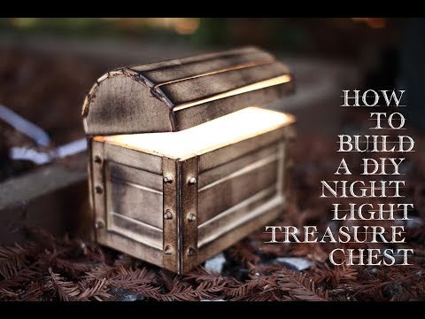 How to build a DIY Glowing Night Light Treasure Chest