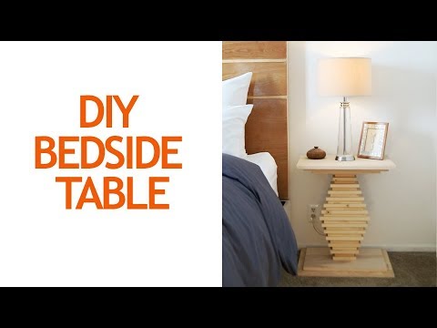 How to build a DIY nightstand or bedside table | Small bedroom ideas