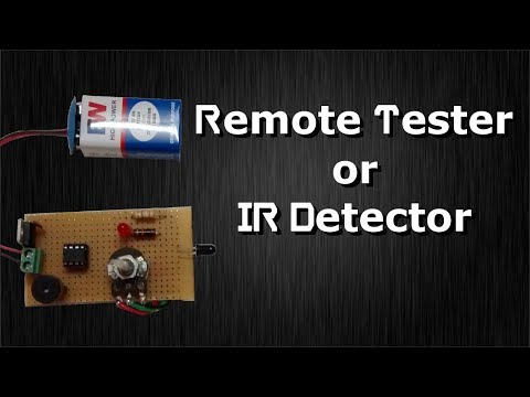 How to build a IR Remote Tester or IR Detector using LM358 | Only Circuit Diagram &amp;amp; Testing