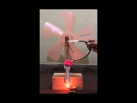 How to build a fan that runs without electricity?Stirling engine tutorial