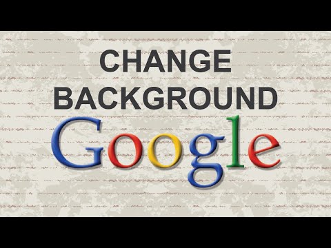 How to change Google background