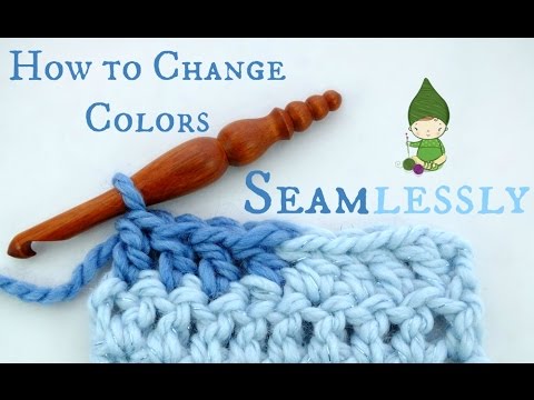 How to change colors in crochet - crochet tutorial