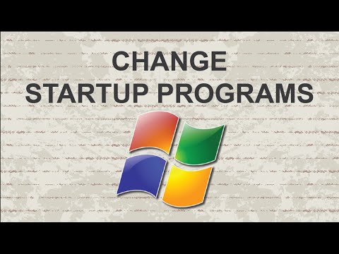 How to change startup programs Windows 7