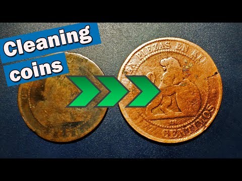 How to clean coins with electrolysis