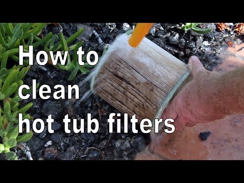 How to clean hot tub filters