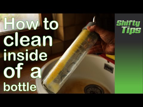 How to clean the inside of a bottle without a brush