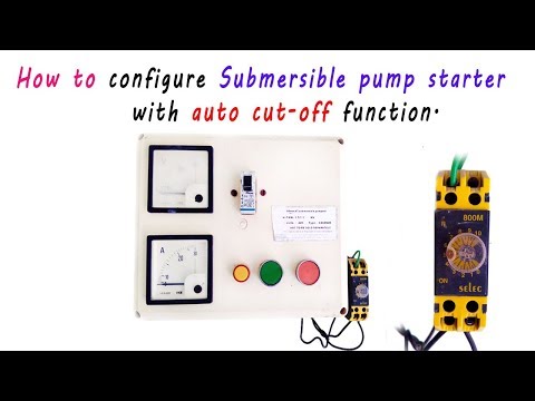 How to configure submersible pump starter with Auto Cut-off function.