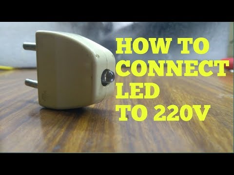 How to connect led light to ac power