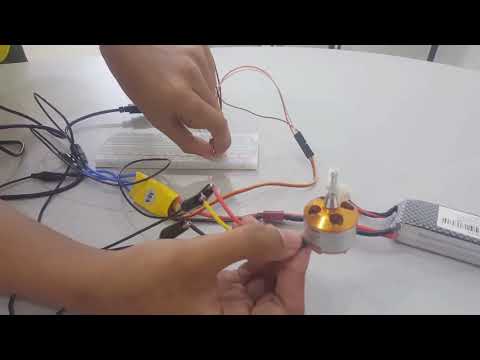 How to control drone quadcopter brushless DC Motor