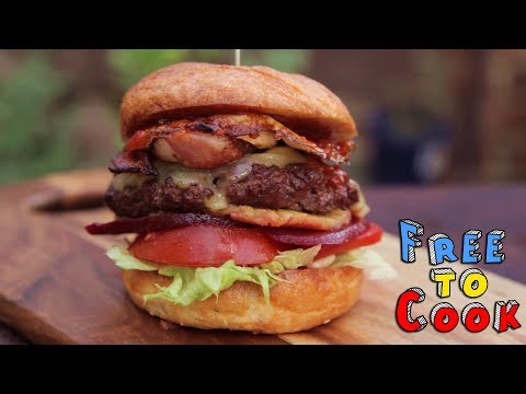 How to cook a Aussie Burger with the Lot (Aussie Takeaway Classic Hamburger)