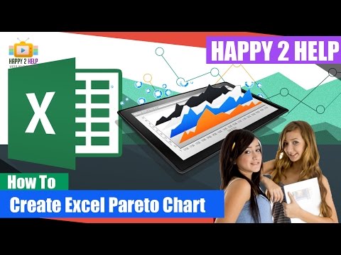 How to create Pareto chart in Microsoft Excel.