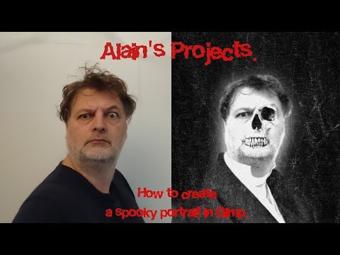 How to create a spooky portrait in Gimp