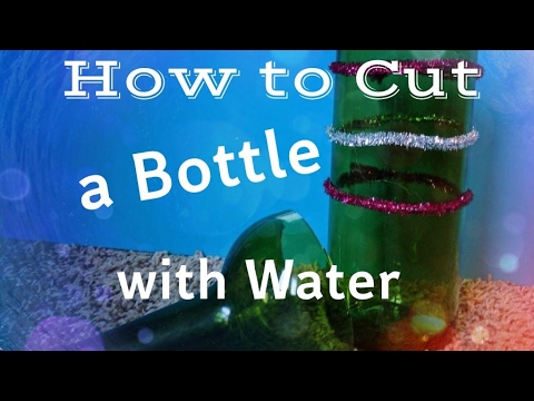 How to cut a Glass Bottle | with Water and a SCREWdriver!