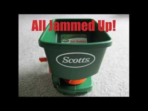 How to disassemble and fix your jammed up Scotts hand held spreader