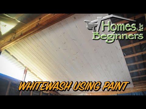 How to do an Imitation Whitewash on Pine Using Paint