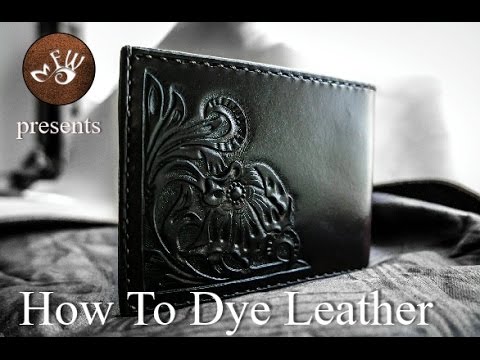 How to dye and stain leather