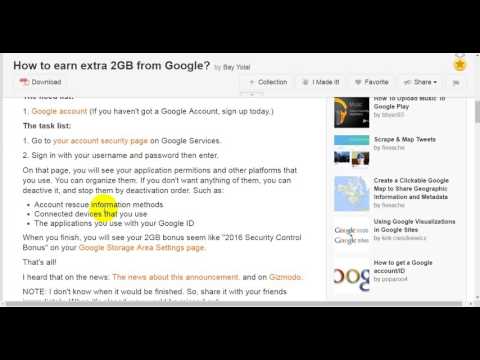 How to earn extra 2GB from Google