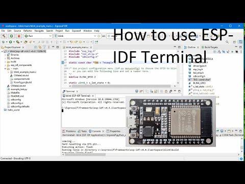 How to flash ESP32 with ESP-IDF using ESP-IDF TERMINAL