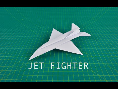 How to fold a paper airplane: Jet Fighter #2