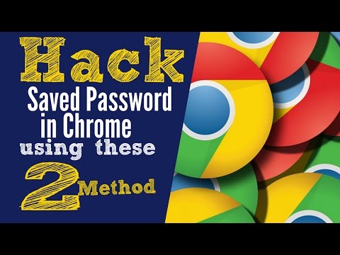 How to hack saved password in chrome browser