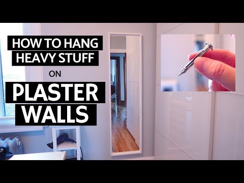 How to hang heavy stuff on plaster walls | Molly bolts