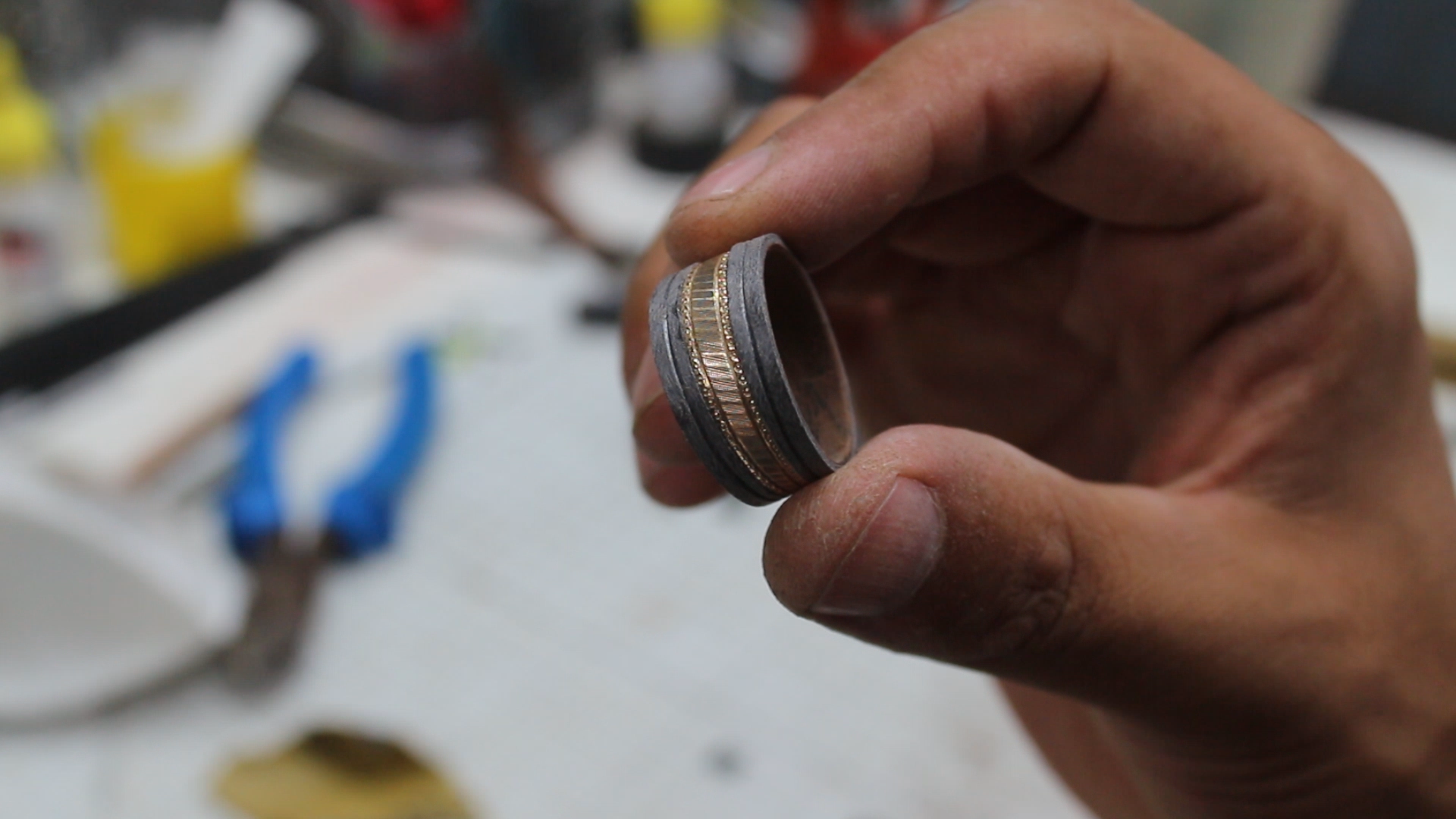 How to inlay a wedding ring into a wooden ring 27.bmp