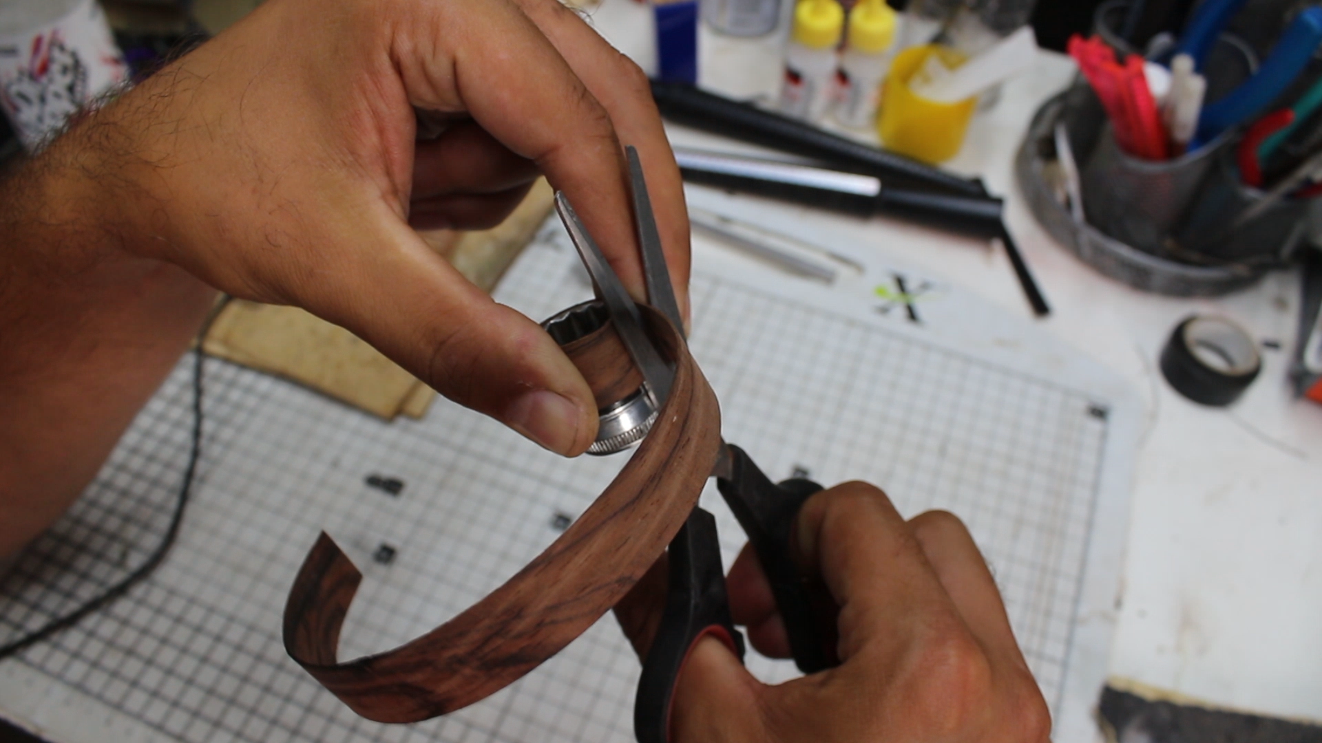 How to inlay a wedding ring into a wooden ring 6.bmp