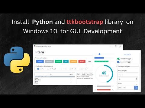 How to install Python tkinter/ttkbootstrap GUI framework on Windows 10 using PIP